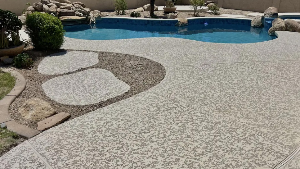 Acrylic Cool Deck pool deck finish sample